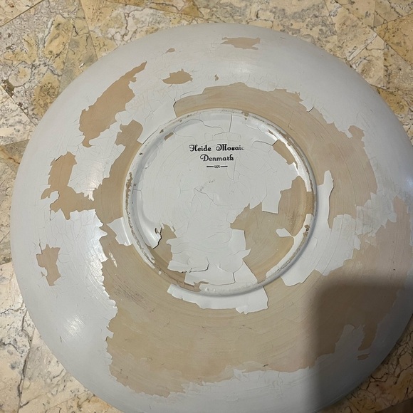 HEIDE Mosaic Denmark Duck Bowl Stone 11” across - Picture 4 of 4